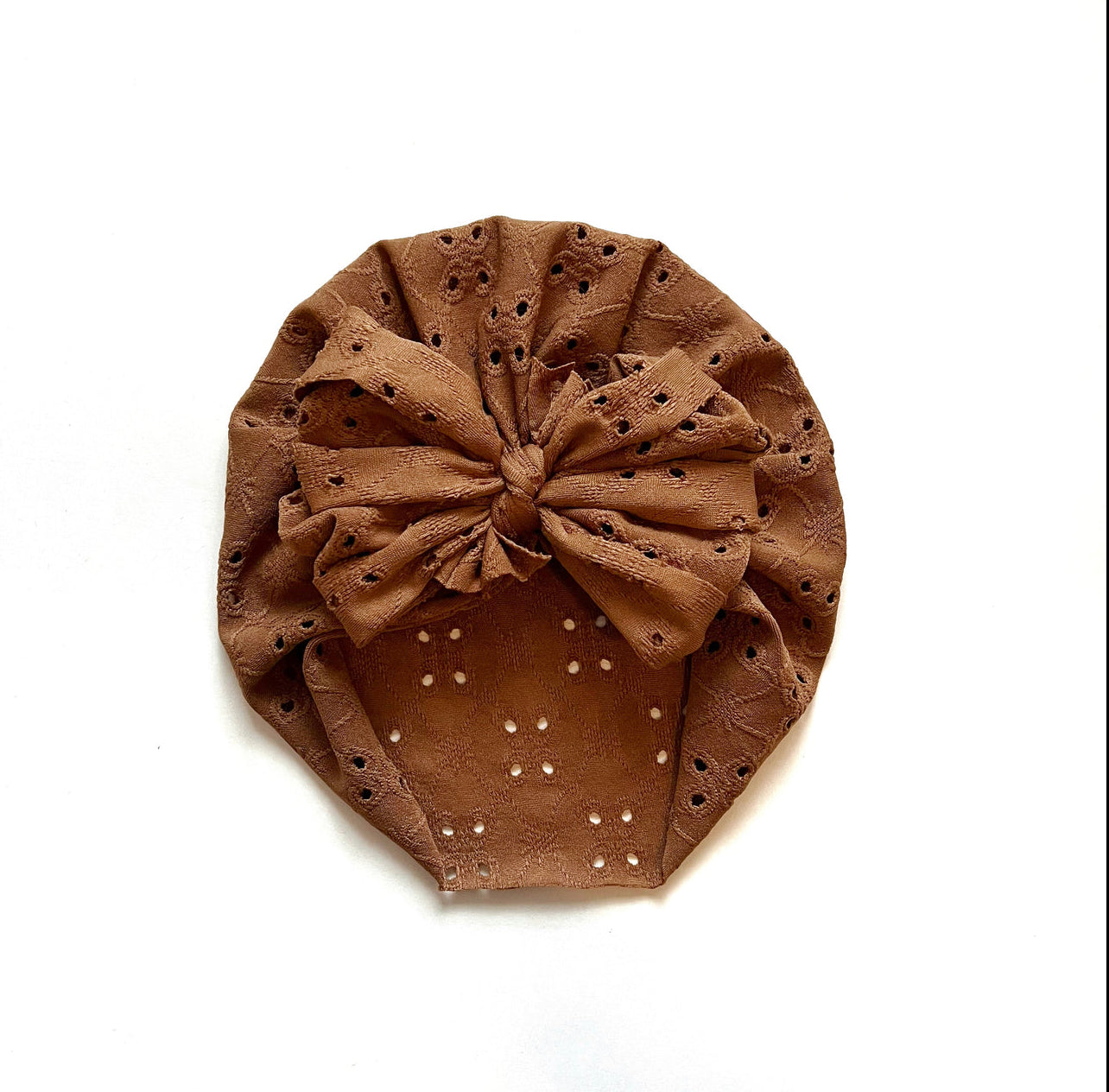 Sale! “Mocha Eyelet” Messy Bow Headwrap/Turban