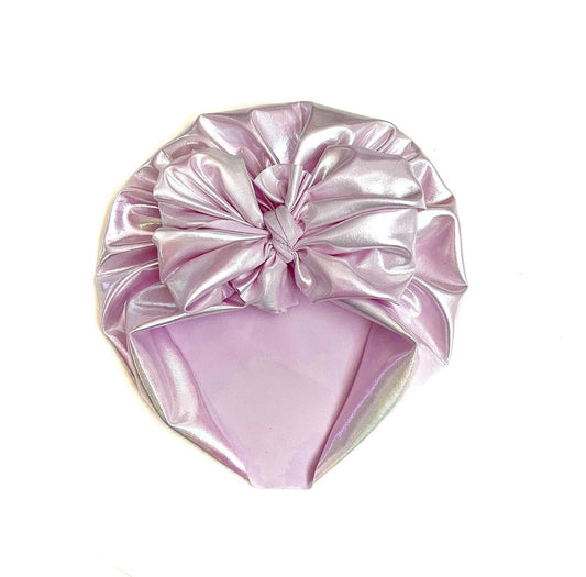 Sale! “Iridescent Pink” Messy Bow Headwrap/Turban