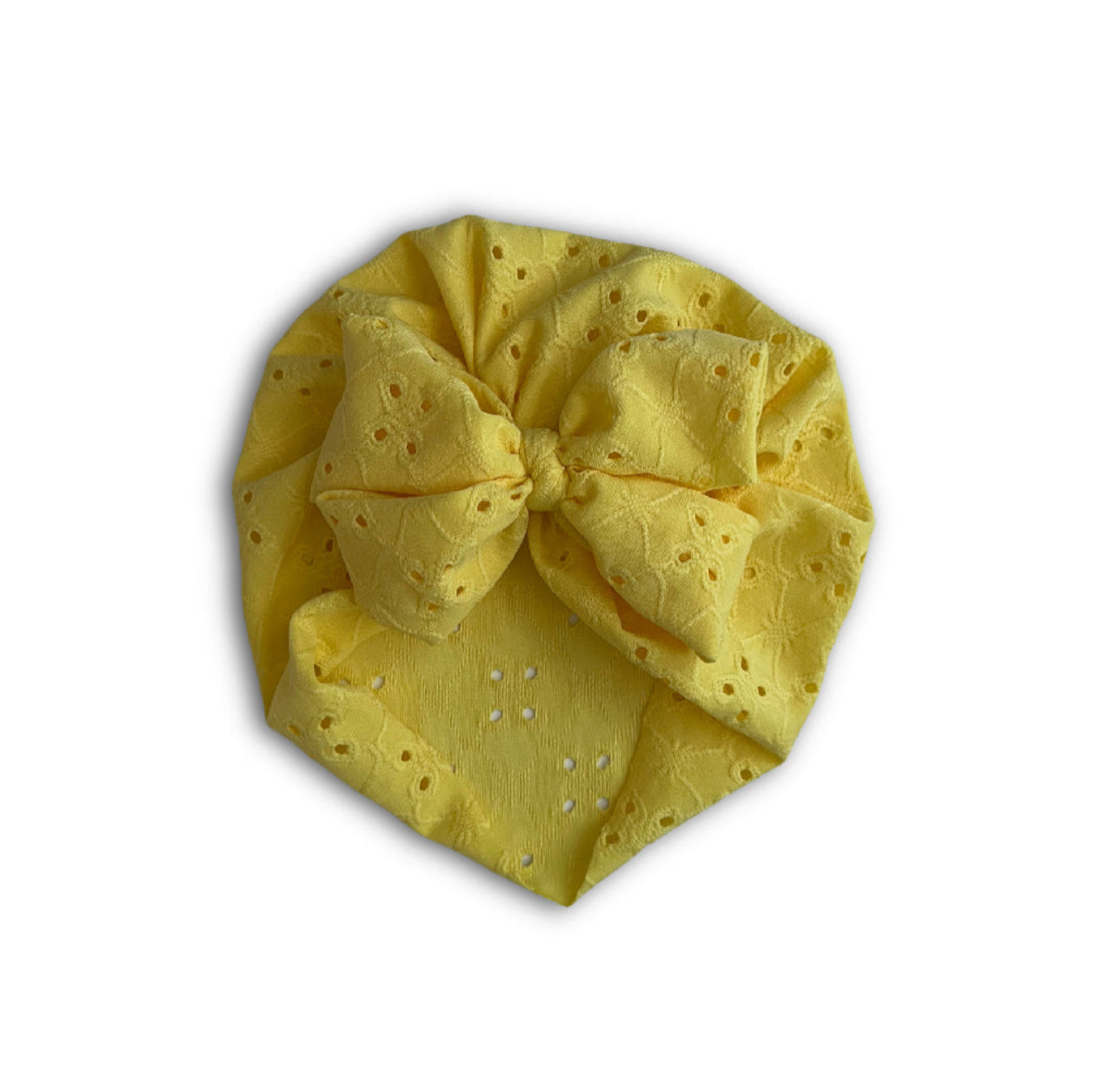 Sale! “Pineapple Eyelet” Messy Bow Headwrap/Turban